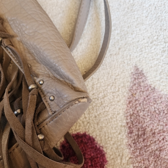 Jessica Simpson Beige Fringe Crossbody - Picture 6 of 8